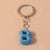 Simple Style Letter Resin Bag Pendant Keychain