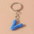 Simple Style Letter Resin Bag Pendant Keychain