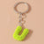 Simple Style Letter Resin Bag Pendant Keychain