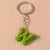 Simple Style Letter Resin Bag Pendant Keychain