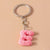 Simple Style Letter Resin Bag Pendant Keychain