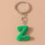 Simple Style Letter Resin Bag Pendant Keychain