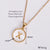 Simple Style Letter Shell Pendant Necklace