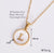 Simple Style Letter Shell Pendant Necklace