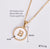 Simple Style Letter Shell Pendant Necklace