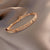 Simple Style Letter Solid Color Copper Zircon Bangle In Bulk