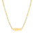 Simple Style Letter Stainless Steel Gold Plated Necklace