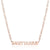 Simple Style Letter Stainless Steel Gold Plated Necklace