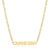 Simple Style Letter Stainless Steel Gold Plated Necklace