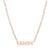 Simple Style Letter Stainless Steel Gold Plated Necklace