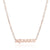 Simple Style Letter Stainless Steel Gold Plated Necklace