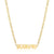 Simple Style Letter Stainless Steel Gold Plated Necklace