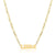 Simple Style Letter Stainless Steel Gold Plated Necklace