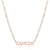 Simple Style Letter Stainless Steel Gold Plated Necklace