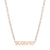 Simple Style Letter Stainless Steel Gold Plated Necklace