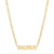 Simple Style Letter Stainless Steel Gold Plated Necklace