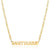 Simple Style Letter Stainless Steel Gold Plated Necklace