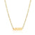 Simple Style Letter Stainless Steel Gold Plated Necklace