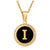 Simple Style Letter Stainless Steel Inlay Shell Pendant Necklace