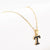 Simple Style Letter Stainless Steel Pendant Necklace Gold Plated Stainless Steel Necklaces