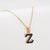 Simple Style Letter Stainless Steel Pendant Necklace Gold Plated Stainless Steel Necklaces