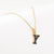 Simple Style Letter Stainless Steel Pendant Necklace Gold Plated Stainless Steel Necklaces