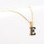 Simple Style Letter Stainless Steel Pendant Necklace Gold Plated Stainless Steel Necklaces