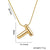 Simple Style Letter Stainless Steel Plating 18k Gold Plated Necklace