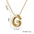 Simple Style Letter Stainless Steel Plating 18k Gold Plated Necklace