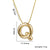 Simple Style Letter Stainless Steel Plating 18k Gold Plated Necklace