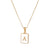 Simple Style Letter Stainless Steel Plating Gold Plated Necklace