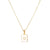 Simple Style Letter Stainless Steel Plating Gold Plated Necklace