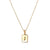 Simple Style Letter Stainless Steel Plating Gold Plated Necklace