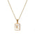 Simple Style Letter Stainless Steel Plating Gold Plated Necklace