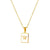 Simple Style Letter Stainless Steel Plating Gold Plated Necklace