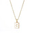 Simple Style Letter Stainless Steel Plating Gold Plated Necklace