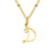 Simple Style Letter Stainless Steel Plating Gold Plated Pendant Necklace