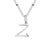 Simple Style Letter Stainless Steel Plating Gold Plated Pendant Necklace