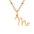 Simple Style Letter Stainless Steel Plating Gold Plated Pendant Necklace