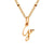 Simple Style Letter Stainless Steel Plating Gold Plated Pendant Necklace