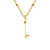 Simple Style Letter Stainless Steel Plating Gold Plated Pendant Necklace