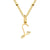 Simple Style Letter Stainless Steel Plating Gold Plated Pendant Necklace