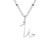 Simple Style Letter Stainless Steel Plating Gold Plated Pendant Necklace