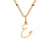 Simple Style Letter Stainless Steel Plating Gold Plated Pendant Necklace