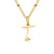 Simple Style Letter Stainless Steel Plating Gold Plated Pendant Necklace