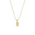 Simple Style Letter Stainless Steel Plating Inlaid Pearls Pearl Gold Plated Necklace