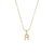 Simple Style Letter Stainless Steel Plating Inlaid Pearls Pearl Gold Plated Necklace