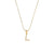 Simple Style Letter Stainless Steel Plating Inlaid Pearls Pearl Gold Plated Necklace