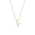 Simple Style Letter Stainless Steel Plating Inlaid Pearls Pearl Gold Plated Necklace