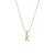 Simple Style Letter Stainless Steel Plating Inlaid Pearls Pearl Gold Plated Necklace